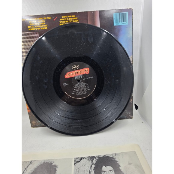 KISS Animalize Vinyl Record LP1984 Mercury422-822495-1 Heavens On Fire Hard Rock - Picture 3 of 6